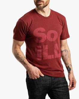 Stacked Logo T-Shirt - Maroon